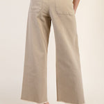 Straight Leg, Front Pocket - Taupe-Pants- Hometown Style HTS, women's in store and online boutique located in Ingersoll, Ontario