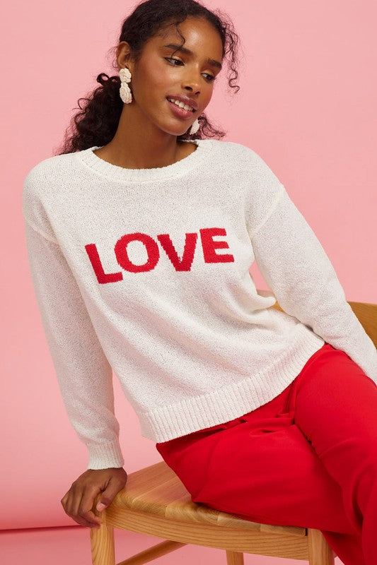 Love Sweater-Sweater- Hometown Style HTS, women's in store and online boutique located in Ingersoll, Ontario