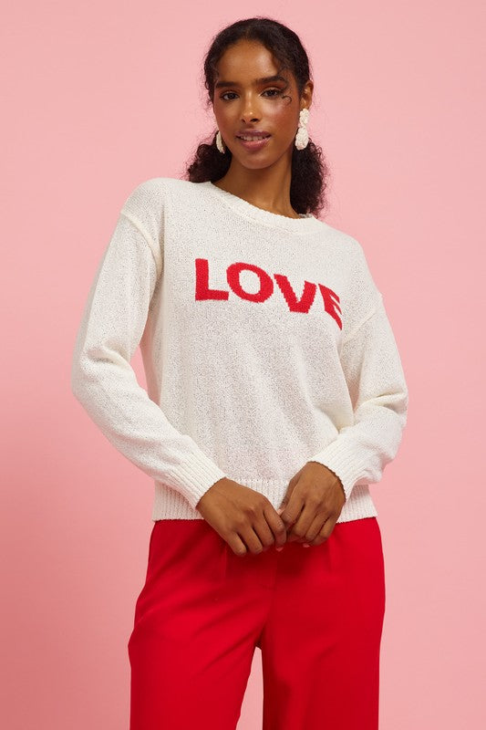 Love Sweater-Sweater- Hometown Style HTS, women's in store and online boutique located in Ingersoll, Ontario