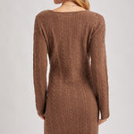 Cable Crossover Knit Dress - Coco-dress- Hometown Style HTS, women's in store and online boutique located in Ingersoll, Ontario