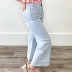 Soft Washed Wide Leg Pants - Denim-Pants- Hometown Style HTS, women's in store and online boutique located in Ingersoll, Ontario
