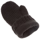 Winter Gloves Cable Knit Mittens with Fleece Lined - BLACK-Accessories- Hometown Style HTS, women's in store and online boutique located in Ingersoll, Ontario
