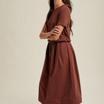 Mixed Media Sweater Midi Dress-dress- Hometown Style HTS, women's in store and online boutique located in Ingersoll, Ontario