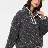 Heart Sherpa Fleece Pullover Jacket-Sweater- Hometown Style HTS, women's in store and online boutique located in Ingersoll, Ontario