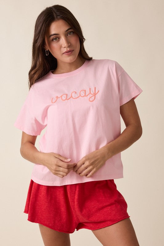 Vacay Tee-Casual Tops- Hometown Style HTS, women's in store and online boutique located in Ingersoll, Ontario