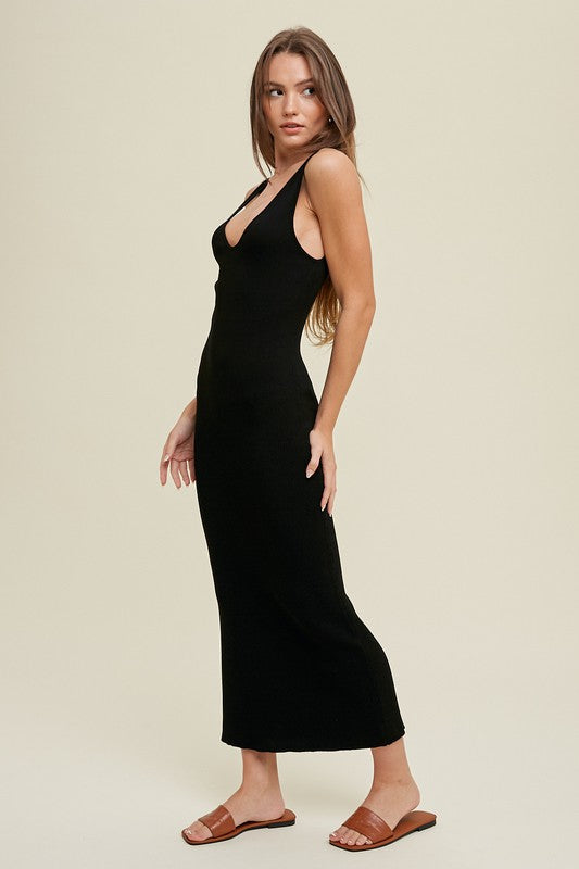 Ribbed Knit Maxi - Black- Hometown Style HTS, women's in store and online boutique located in Ingersoll, Ontario