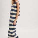 Stripe Set - Navy-Casual Dresses- Hometown Style HTS, women's in store and online boutique located in Ingersoll, Ontario