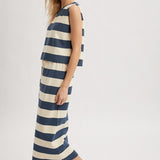 Stripe Set - Navy-Casual Dresses- Hometown Style HTS, women's in store and online boutique located in Ingersoll, Ontario