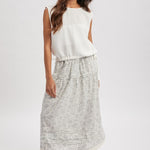 Side Tie Sleeveless Top - Off White-Casual Tops- Hometown Style HTS, women's in store and online boutique located in Ingersoll, Ontario