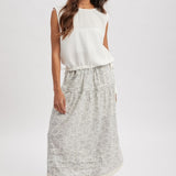 Side Tie Sleeveless Top - Off White-Casual Tops- Hometown Style HTS, women's in store and online boutique located in Ingersoll, Ontario