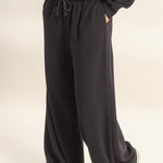Wide Leg Jogger Pant - Black-Bottoms- Hometown Style HTS, women's in store and online boutique located in Ingersoll, Ontario