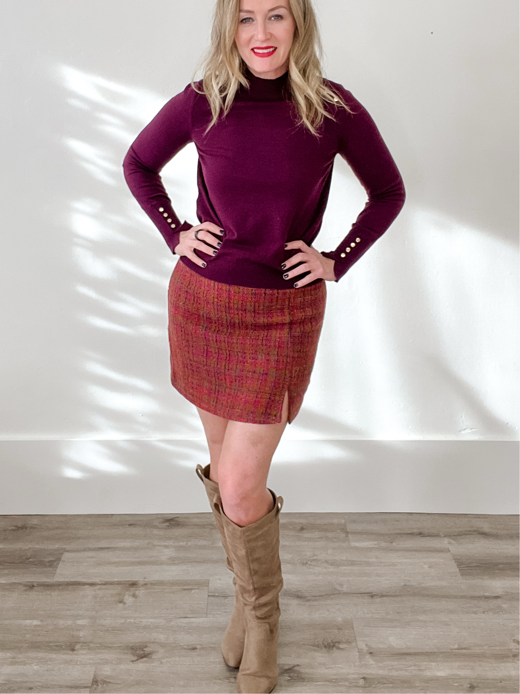 Tweed Mini Skirt-Skirt- Hometown Style HTS, women's in store and online boutique located in Ingersoll, Ontario