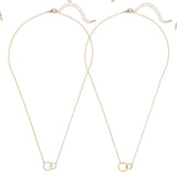 Gold-Dipped Friendship Necklace Set-Accessories- Hometown Style HTS, women's in store and online boutique located in Ingersoll, Ontario