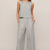 SLOANE KNIT STRIPED TOP - Eclipse-Casual Tops- Hometown Style HTS, women's in store and online boutique located in Ingersoll, Ontario
