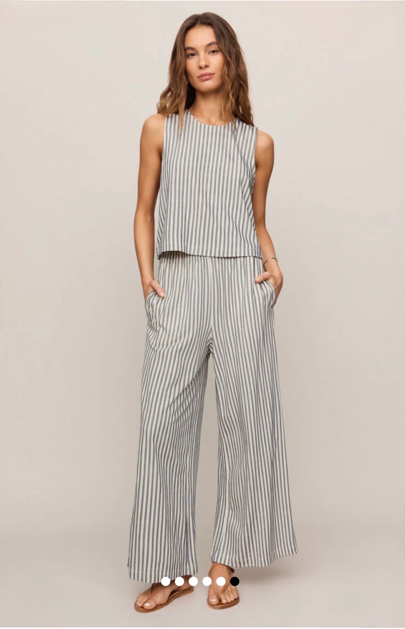 SLOANE KNIT STRIPED TOP - Eclipse-Casual Tops- Hometown Style HTS, women's in store and online boutique located in Ingersoll, Ontario