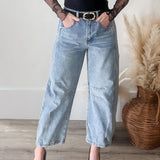 Baggy Barrel Jeans-jeans- Hometown Style HTS, women's in store and online boutique located in Ingersoll, Ontario