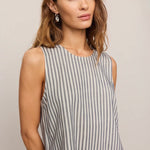 SLOANE KNIT STRIPED TOP - Eclipse-Casual Tops- Hometown Style HTS, women's in store and online boutique located in Ingersoll, Ontario