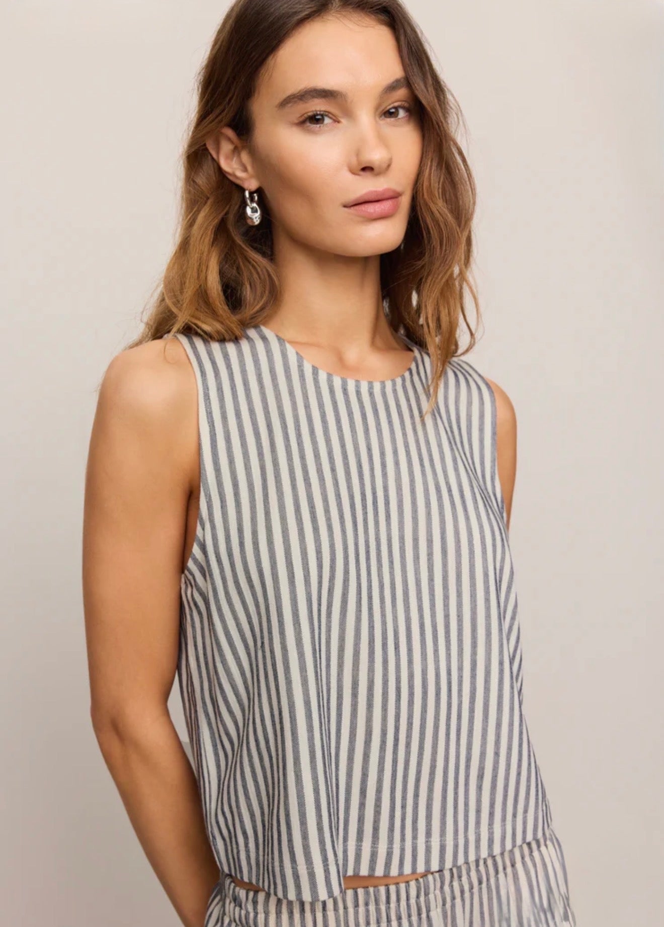 SLOANE KNIT STRIPED TOP - Eclipse-Casual Tops- Hometown Style HTS, women's in store and online boutique located in Ingersoll, Ontario