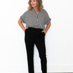 Relaxed Dress Pants - Black-dress pants- Hometown Style HTS, women's in store and online boutique located in Ingersoll, Ontario