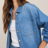 ERIN DENIM JACKET - Dreamstate-Casual Tops- Hometown Style HTS, women's in store and online boutique located in Ingersoll, Ontario