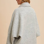 Boucle Jacket - Grey-Coat & Jackets- Hometown Style HTS, women's in store and online boutique located in Ingersoll, Ontario