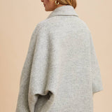 Boucle Jacket - Grey-Coat & Jackets- Hometown Style HTS, women's in store and online boutique located in Ingersoll, Ontario