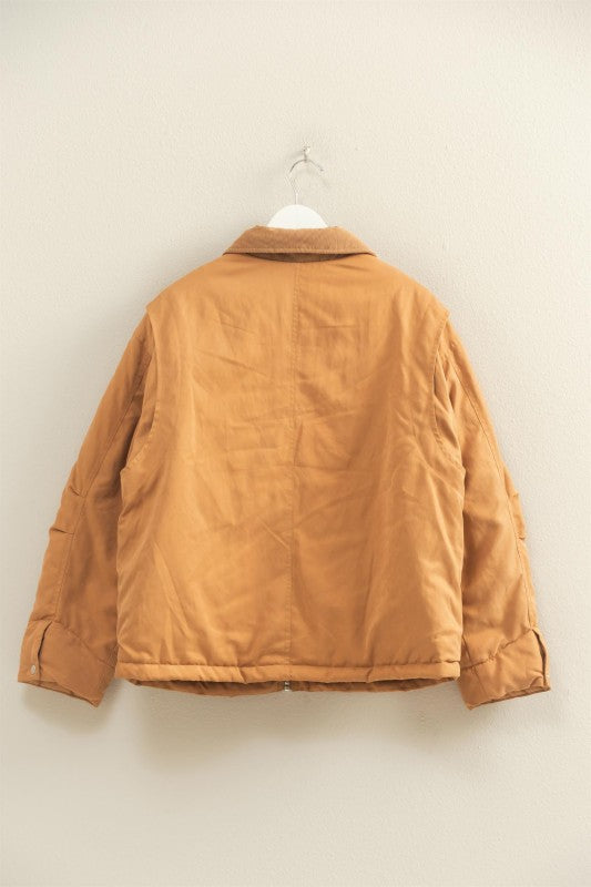 Puffer Barn Jacket - Camel-Coat & Jackets- Hometown Style HTS, women's in store and online boutique located in Ingersoll, Ontario
