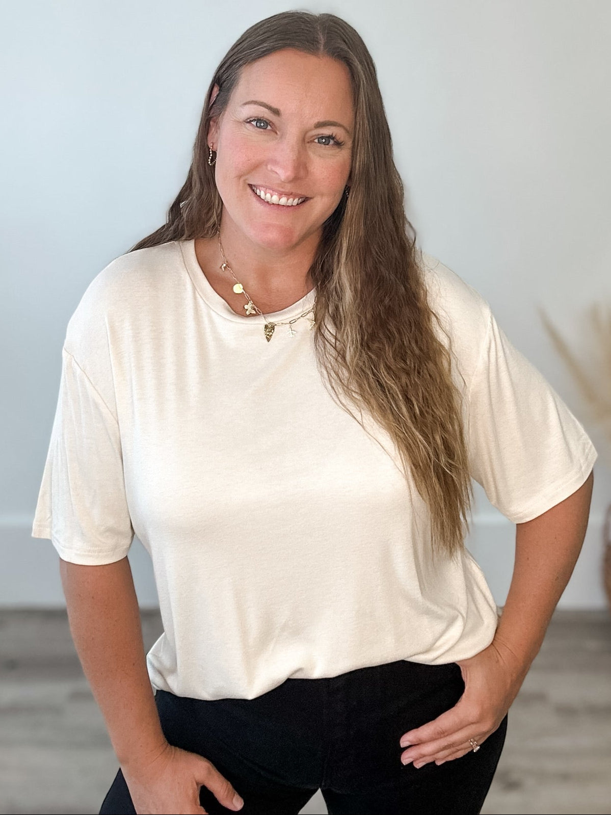 The Camilla Top - Off White-Casual Tops- Hometown Style HTS, women's in store and online boutique located in Ingersoll, Ontario