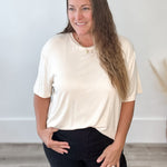 The Camilla Top - Off White-Casual Tops- Hometown Style HTS, women's in store and online boutique located in Ingersoll, Ontario
