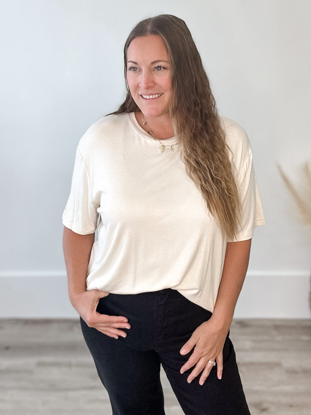 The Camilla Top - Off White-Casual Tops- Hometown Style HTS, women's in store and online boutique located in Ingersoll, Ontario
