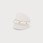 TWO-ROW BRACELET WITH PEARLS AND METAL BEADS WITH T-BAR CLOSURE-Accessories- Hometown Style HTS, women's in store and online boutique located in Ingersoll, Ontario