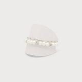 TWO-ROW BRACELET WITH PEARLS AND METAL BEADS WITH T-BAR CLOSURE-Accessories- Hometown Style HTS, women's in store and online boutique located in Ingersoll, Ontario