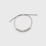 SMALL ADJUSTABLE LEATHER BRACELET WITH HAMMERED METAL-Accessories- Hometown Style HTS, women's in store and online boutique located in Ingersoll, Ontario
