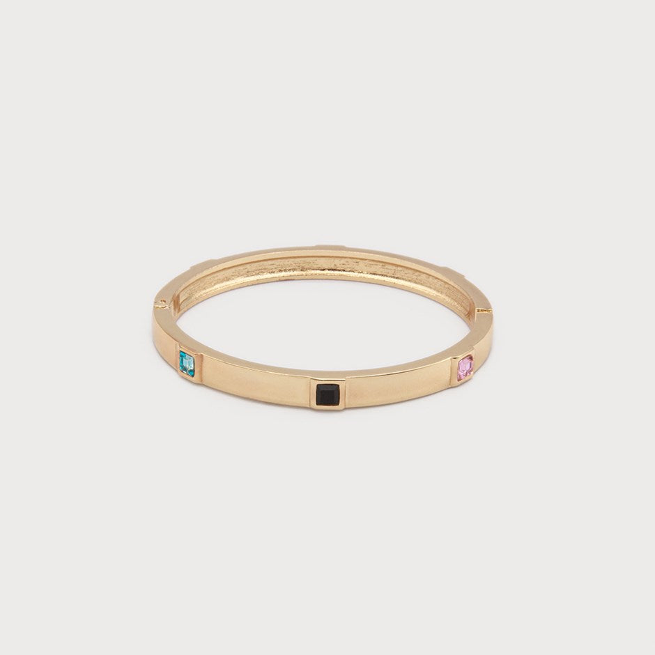 RIGID BANGLE WITH SMALL SHINY STONES-Accessories- Hometown Style HTS, women's in store and online boutique located in Ingersoll, Ontario