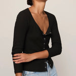 ALBANY WAFFLE BUTTON UP TOP-Casual Tops- Hometown Style HTS, women's in store and online boutique located in Ingersoll, Ontario