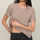 FOUNDATION SLUB TEE - Heather Ash-Casual Tops- Hometown Style HTS, women's in store and online boutique located in Ingersoll, Ontario