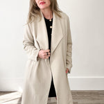Drape Open Front Coat Jacket - Oatmeal-Coats & Jackets- Hometown Style HTS, women's in store and online boutique located in Ingersoll, Ontario