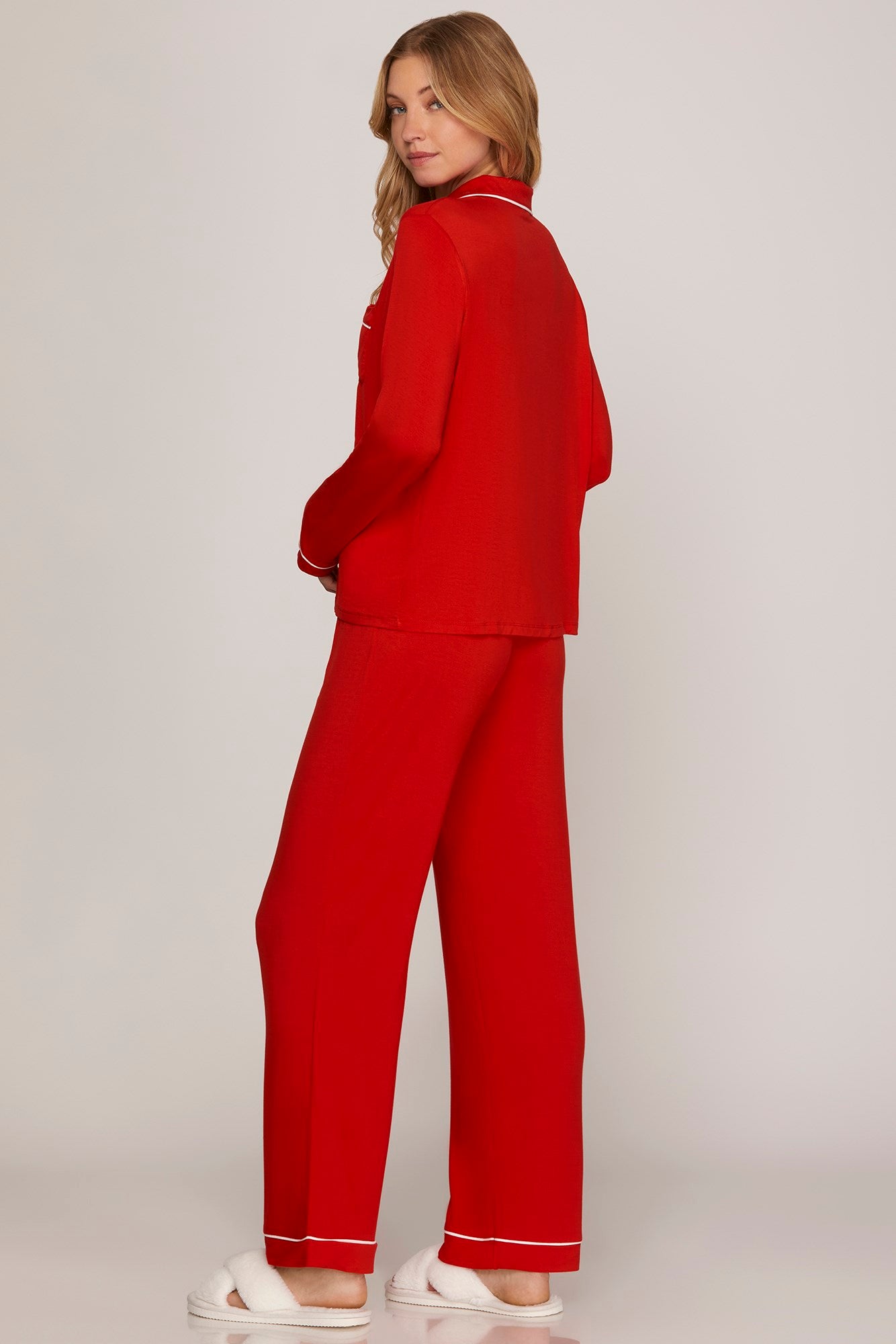 Long Sleeve PJ's - Red-gift- Hometown Style HTS, women's in store and online boutique located in Ingersoll, Ontario