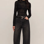 AVERY SWEATER TOP - Black-Blouses- Hometown Style HTS, women's in store and online boutique located in Ingersoll, Ontario
