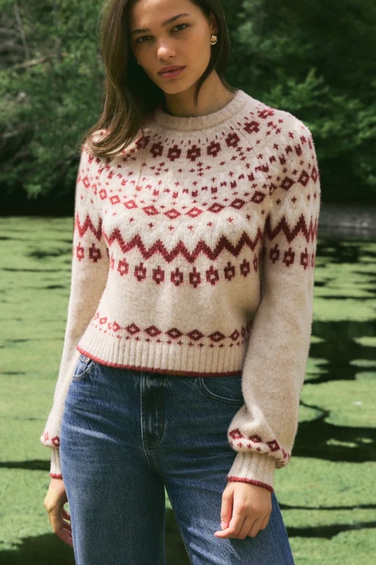 STRING THE LIGHTS SWEATER- Oatmeal Heather-Sweaters and Cardigans- Hometown Style HTS, women's in store and online boutique located in Ingersoll, Ontario
