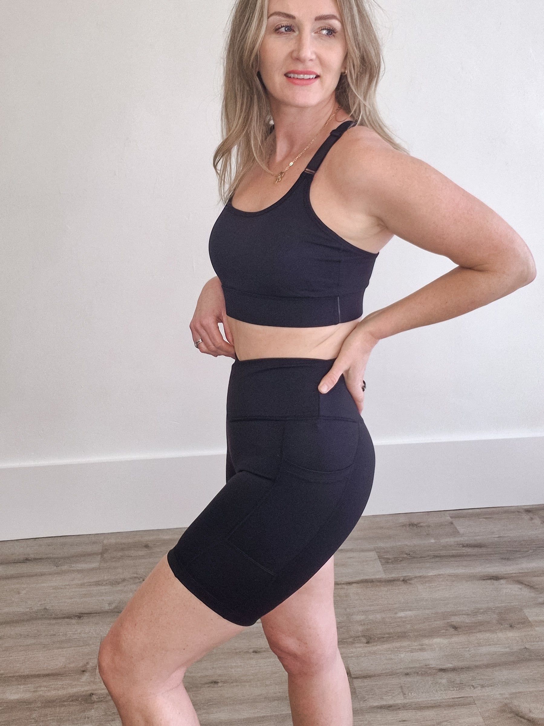 Bestie 6" Biker Short - Onyx- Hometown Style HTS, women's in store and online boutique located in Ingersoll, Ontario