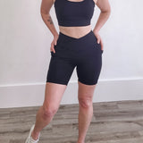 Bestie 6" Biker Short - Onyx- Hometown Style HTS, women's in store and online boutique located in Ingersoll, Ontario