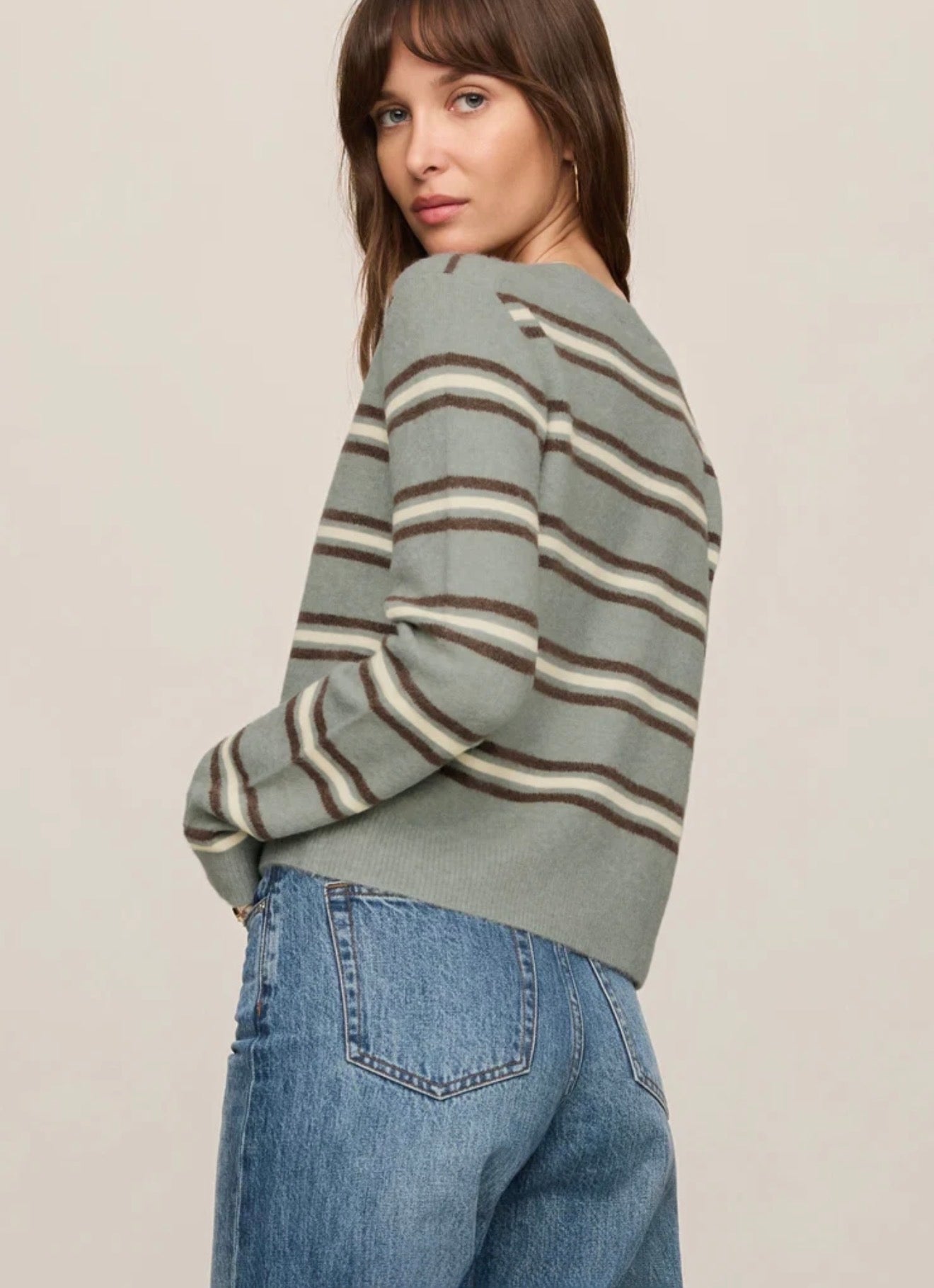 MEDINA STRIPE CARDIGAN-Sweaters and Cardigans- Hometown Style HTS, women's in store and online boutique located in Ingersoll, Ontario