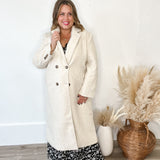 Double Breasted Lapel Duster Coat - Almond-Coats & Jackets- Hometown Style HTS, women's in store and online boutique located in Ingersoll, Ontario