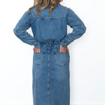 Utility Midi Dress - Denim-Dress- Hometown Style HTS, women's in store and online boutique located in Ingersoll, Ontario