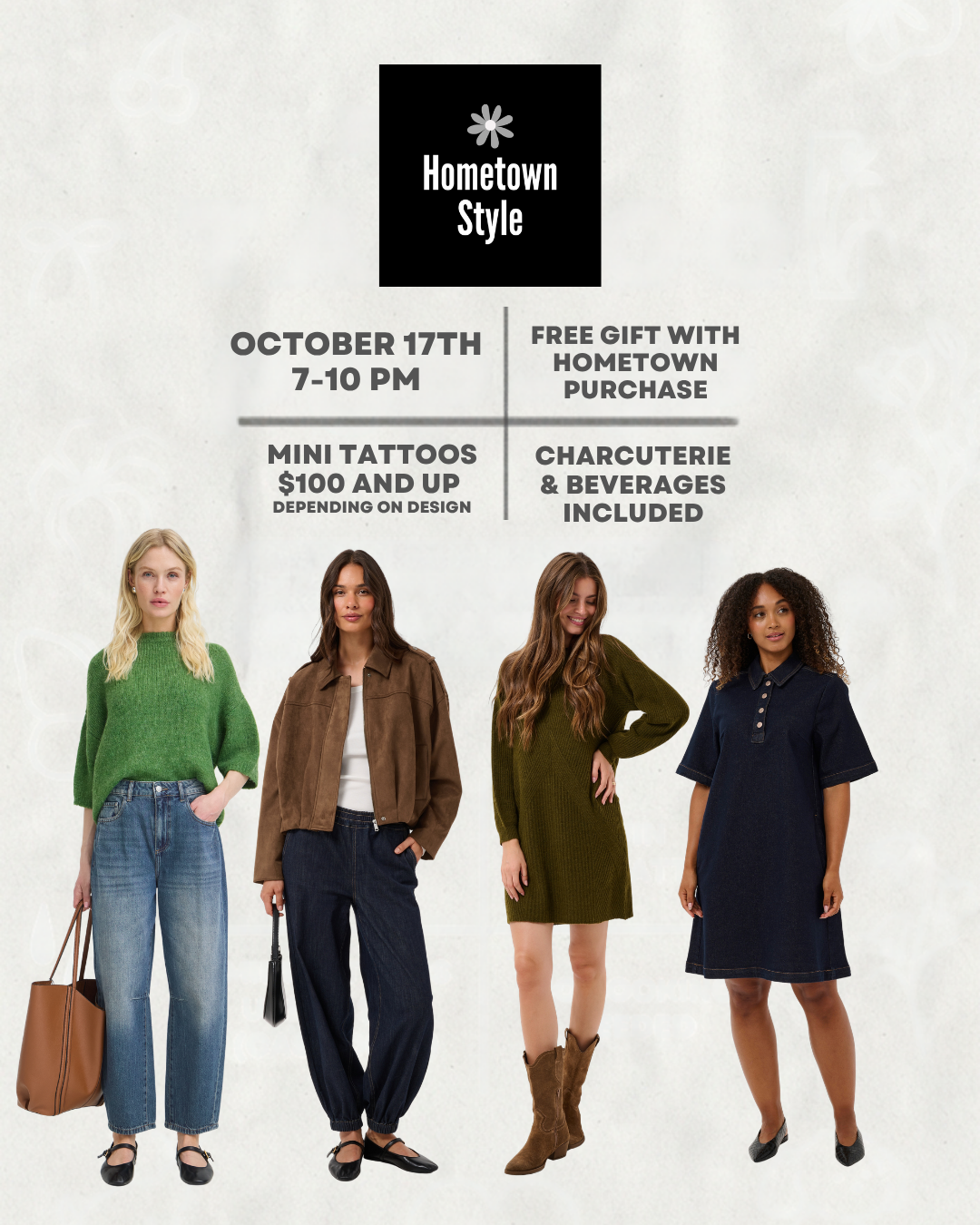 Fawkes Beauty - Mini Fine Line, Tattoo Evening-event- Hometown Style HTS, women's in store and online boutique located in Ingersoll, Ontario