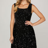 Sequin Holiday Dress - Black-Special Occasion Dress- Hometown Style HTS, women's in store and online boutique located in Ingersoll, Ontario