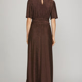 Metallic Maxi Dress-Special Occasion Dress- Hometown Style HTS, women's in store and online boutique located in Ingersoll, Ontario