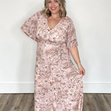 Flutter Sleeve Maxi Dress - Dusty Rose-dress- Hometown Style HTS, women's in store and online boutique located in Ingersoll, Ontario