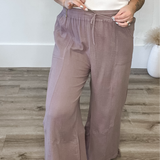 Cotton Jogger Pants - Mushroom-Pants- Hometown Style HTS, women's in store and online boutique located in Ingersoll, Ontario